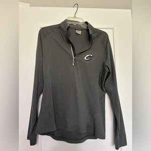 Women’s Cleveland Cavaliers Gray Quarter-Zip Pullover with Logo